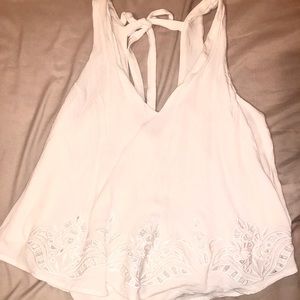 Vacay Vision White Lace Top